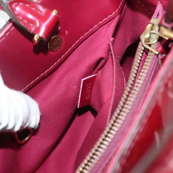 LOUIS VUITTON Vernis Montaigne BB Hand Bag 2way Rose Andian - Picture 15 of 15